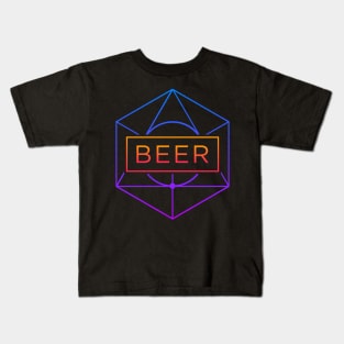 BEER – Trippy Retro Sacred Geometry Kids T-Shirt